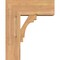Ekena Millwork Merced Block Smooth Bracket w/ Offset Brace, Western Red Cedar, 7 1/2"W x 18"D x 22"H BKT0806X18X22MRC05SWR - alternate 3